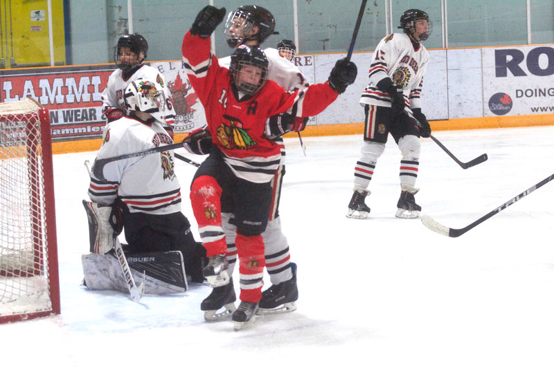 Okotoks Bisons in tough battle in the Hat Saturday night