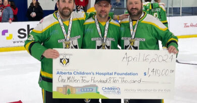 Strathmore man participates in world record hockey game for charity