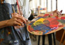 Library hosting art therapy adult night