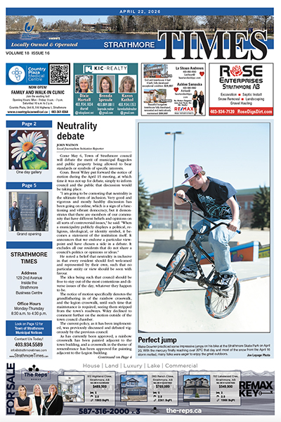 April 22, 2026 Strathmore Times