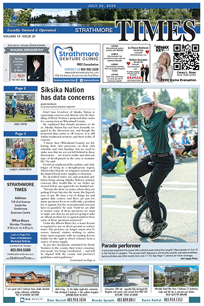 July 22, 2026 Strathmore Times