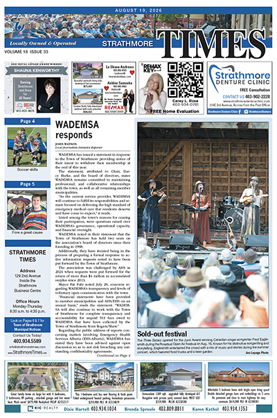 August 19, 2026 Strathmore Times