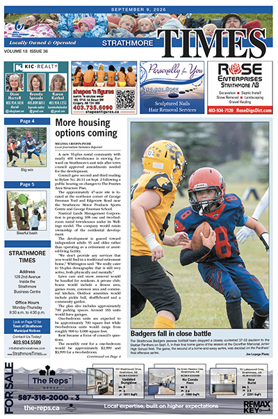 September 9, 2026 Strathmore Times
